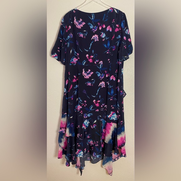 TANYA TAYLOR Estrella Ruffle Dress $595 100% Silk Plus Size 22 2X No Stretch - Picture 10 of 15
